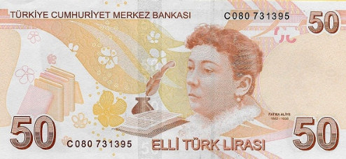 Billet de 50 lires turques