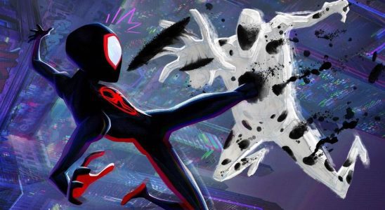 Miles Morales Spider-Man and Spot in Across the Spider-verse