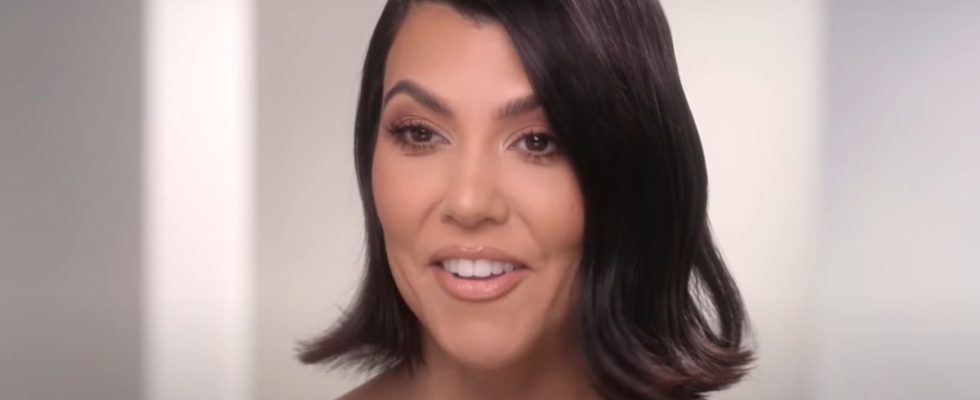screenshot of Kourtney Kardashian on The Kardashians