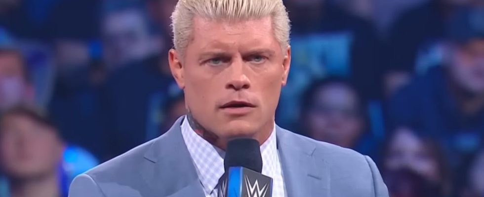 Cody Rhodes talking in the ring in WWE SmackDown