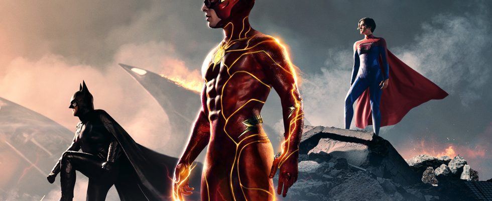 Ezra Miller The Flash, Michael Keaton Batman, and Sasha Calle Supergirl team up in the second The Flash trailer, the best superhero movie trailer we've ever seen.