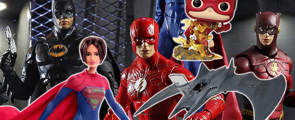 Le flash a une force de vitesse de marchandise : figurines d'action McFarlane, anneau de costume nano, Funko POP et plus encore.
