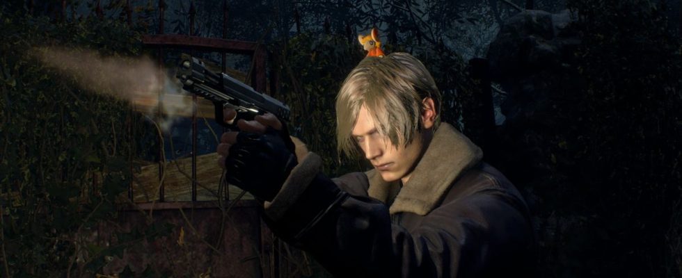 Le mod Resident Evil 4 met un petit Moushley sur la tête de Leon