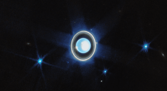 Les anneaux d'Uranus brillent dans le nouveau portrait planétaire de Webb
