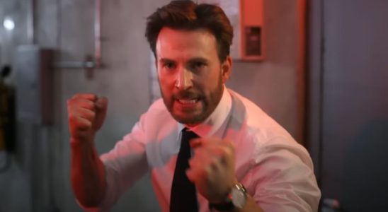 Chris Evans in Ghosted.