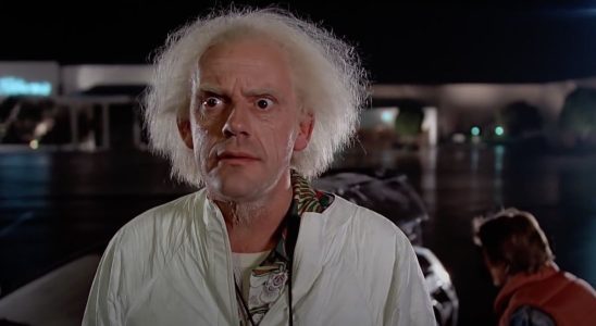 Christopher Lloyd as Doc Brown in Back to the Future