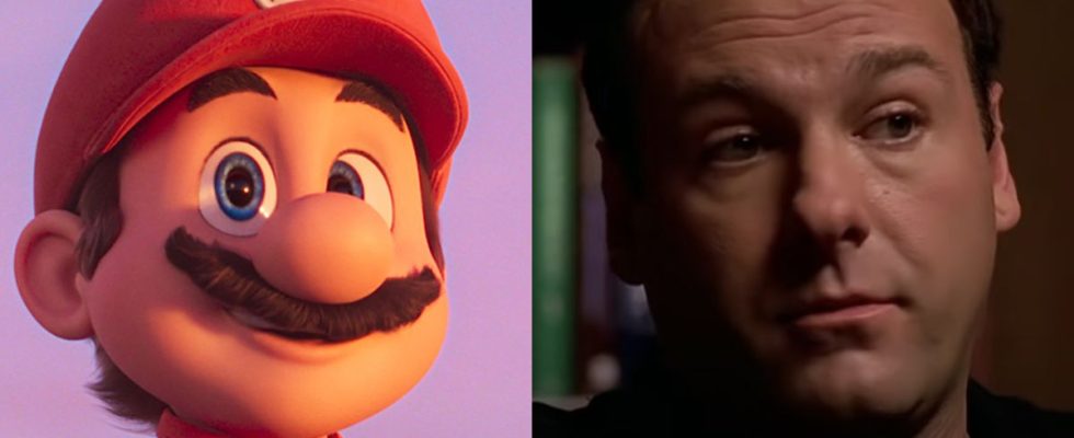 Mario in The Mario Bros. Movie, Tony Soprano from HBO