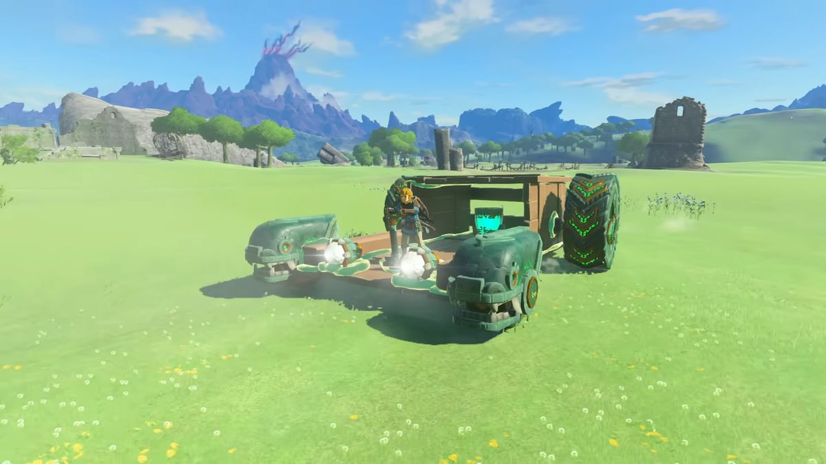 Link conduit une sorte de voiture dans The Legend of Zelda: Tears of the Kingdom
