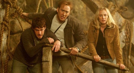 Justin Bartha, Nicolas Cage and Diane Kruger in National Treasure: Book of Secrets