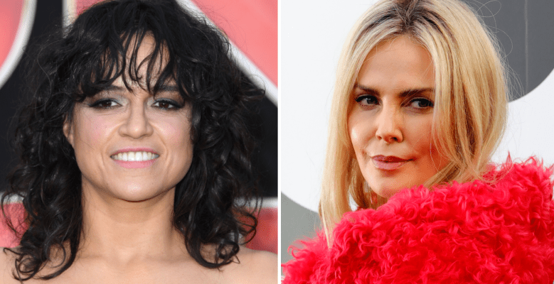 Michelle Rodriguez and Charlize Theron