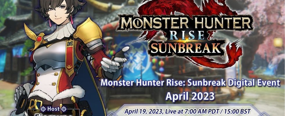 Monster Hunter Rise: Sunbreak Free Title Update 5 Événement numérique prévu pour le 19 avril