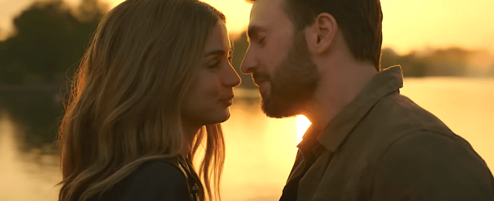 Ana De Armas and Chris Evans for GHOSTED