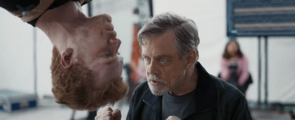 Mark Hamill and cameron monaghan in Jedi: Survivor ad