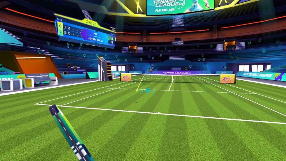 Capture d'écran de la Ligue de tennis VR