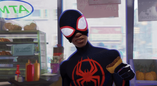 Miles Morales in a bodega in Spider-Man: Across the Spider-Verse