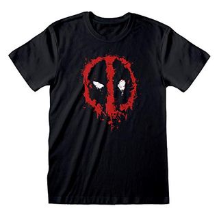 T-shirt Marvel Deadpool avec logo 'splat face'