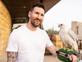 Riyad, Arabie Saoudite - 1er mai 2023, Lionel Messi du Paris St Germain lors d'une visite en Arabie Saoudite.  (Ministère saoudien du Tourisme/Handout via REUTERS)
