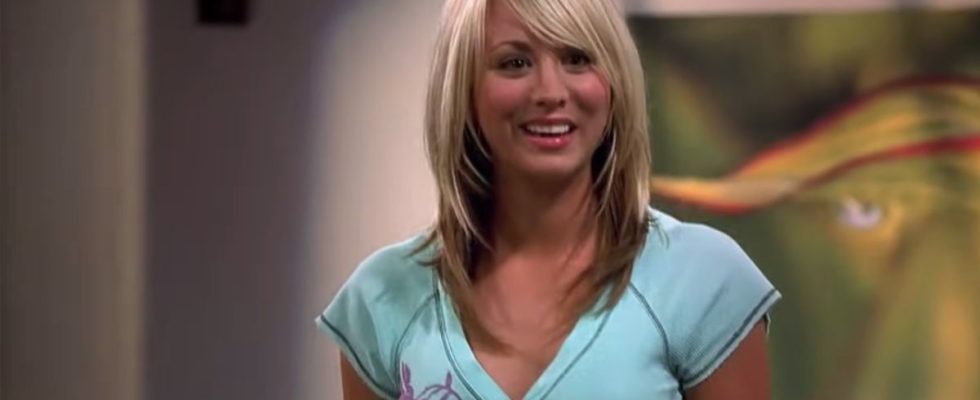 Kaley Cuoco in the pilot of The Big Bang Theory