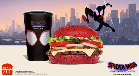Spider-Man Whopper vient à Burger King pour célébrer à travers le Spider-Verse