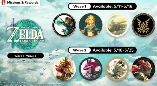 Icônes Tears of the Kingdom ajoutées à Nintendo Switch Online