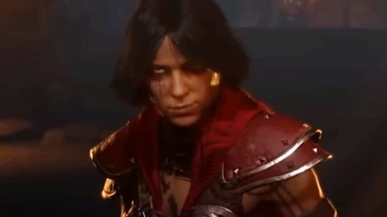 Diablo 4 Ashava - Un Rogue en armure de cuir sourit