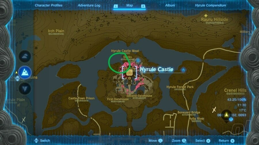Plan du château d'Hyrule