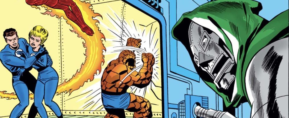 Fantastic Four comic art by Jack Kirby