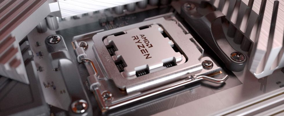 AMD Ryzen CPU inside the new AM5 CPU socket
