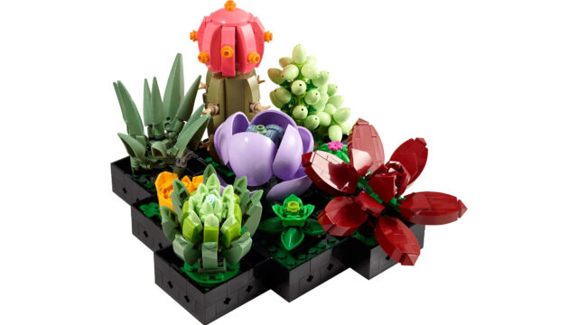 Un ensemble Lego Succulents est le moyen idéal pour embellir votre bureau si vous n'avez pas la main verte.