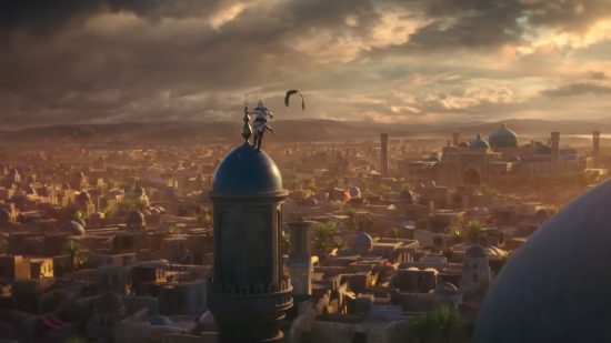 Assassins Creed Mirage : un paysage urbain médiéval ensoleillé