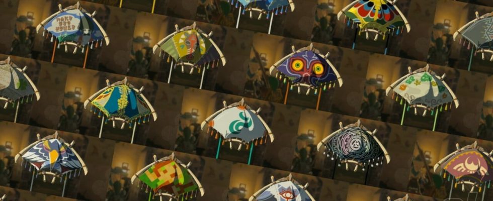 Zelda: Tears Of The Kingdom: Tous les tissus de parapente – Liste complète, emplacements, comment changer