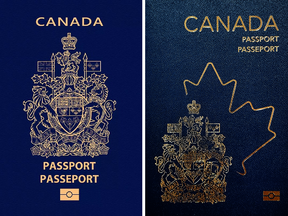 L'ancien et le nouveau passeport canadien couvrent