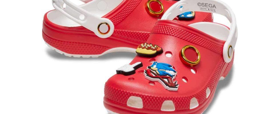 Sonic The Hedgehog Crocs est maintenant disponible