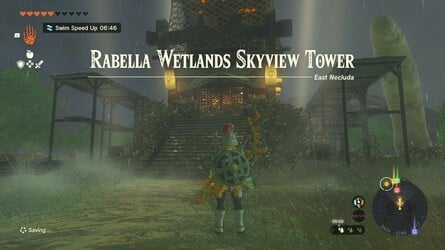 Zelda: Tears Of The Kingdom: Comment débloquer Rabella Wetlands Skyview Tower 5