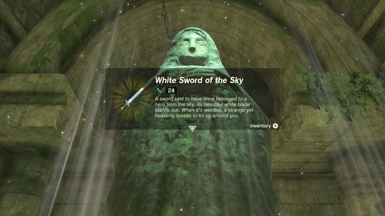 La récompense de l'épée blanche du ciel