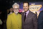 James Gunn et Chris Pratt assistent aux Gardiens de la Galaxie Vol.  3 première au Dolby Theatre à Hollywood.