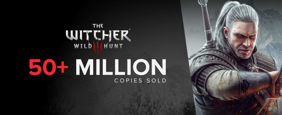 Les ventes de The Witcher 3 : Wild Hunt dépassent les 50 millions ;  La série The Witcher dépasse les 75 millions