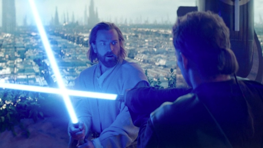 Obi Wan Kenobi et Anakin Skywalker dans Obi Wan Kenobi