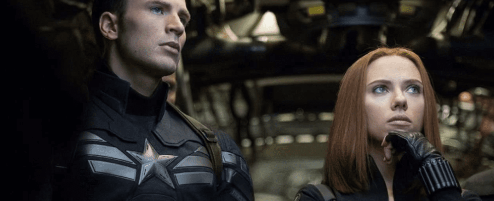 Nat and Steve in Captain America 2