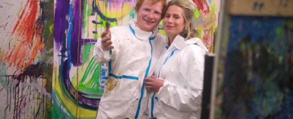 Ed Sheeran and his wife Cherry in