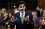 Le premier ministre du Canada, Justin Trudeau, prend la parole lors de la période des questions à la Chambre des communes sur la Colline du Parlement à Ottawa, Ontario, Canada, le 8 mars 2023. 