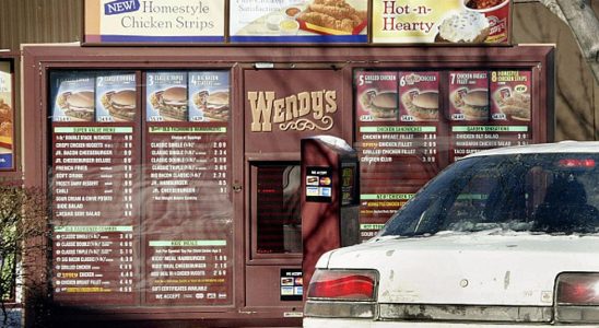a car in a Wendy