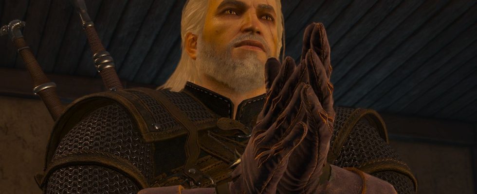 Geralt claps his hands