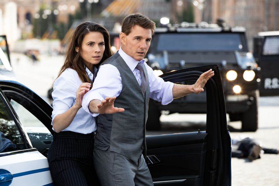 hayley atwell, tom cruise, mission impossible à l'estime