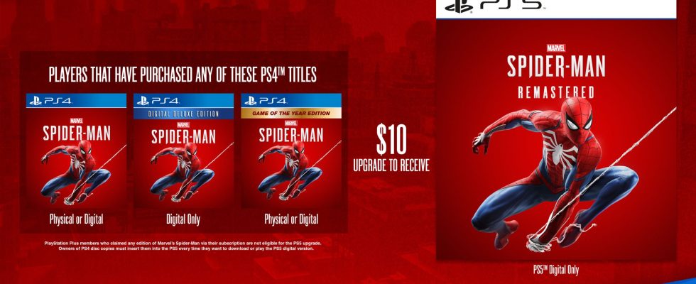 La version autonome de Marvel's Spider-Man Remastered PS5 sera lancée en mai [Update: May 4]