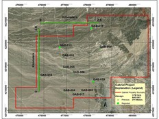 Le projet Gabriel de Tearlach à Tonopah, Nevada, le forage a recoupé une quantité importante de lithium dans tous les trous de la phase 1