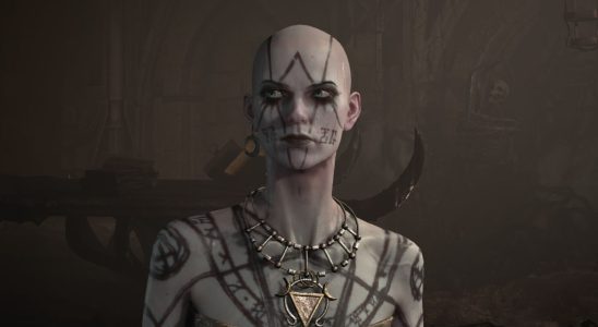 Necromancer character in Diablo 4