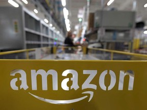 Un centre de distribution Amazon en Allemagne,
