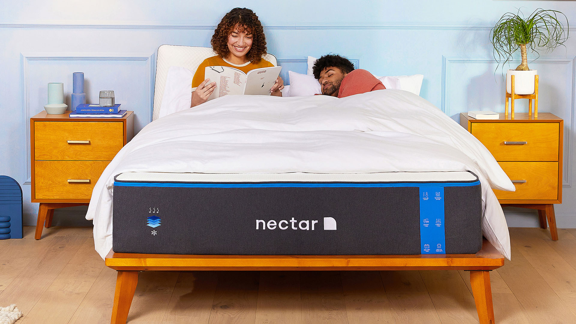 Le Nectar avec un couple au lit