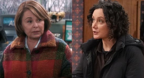 Roseanne Barr on Roseanne and Sara Gilbert on The Conners.
